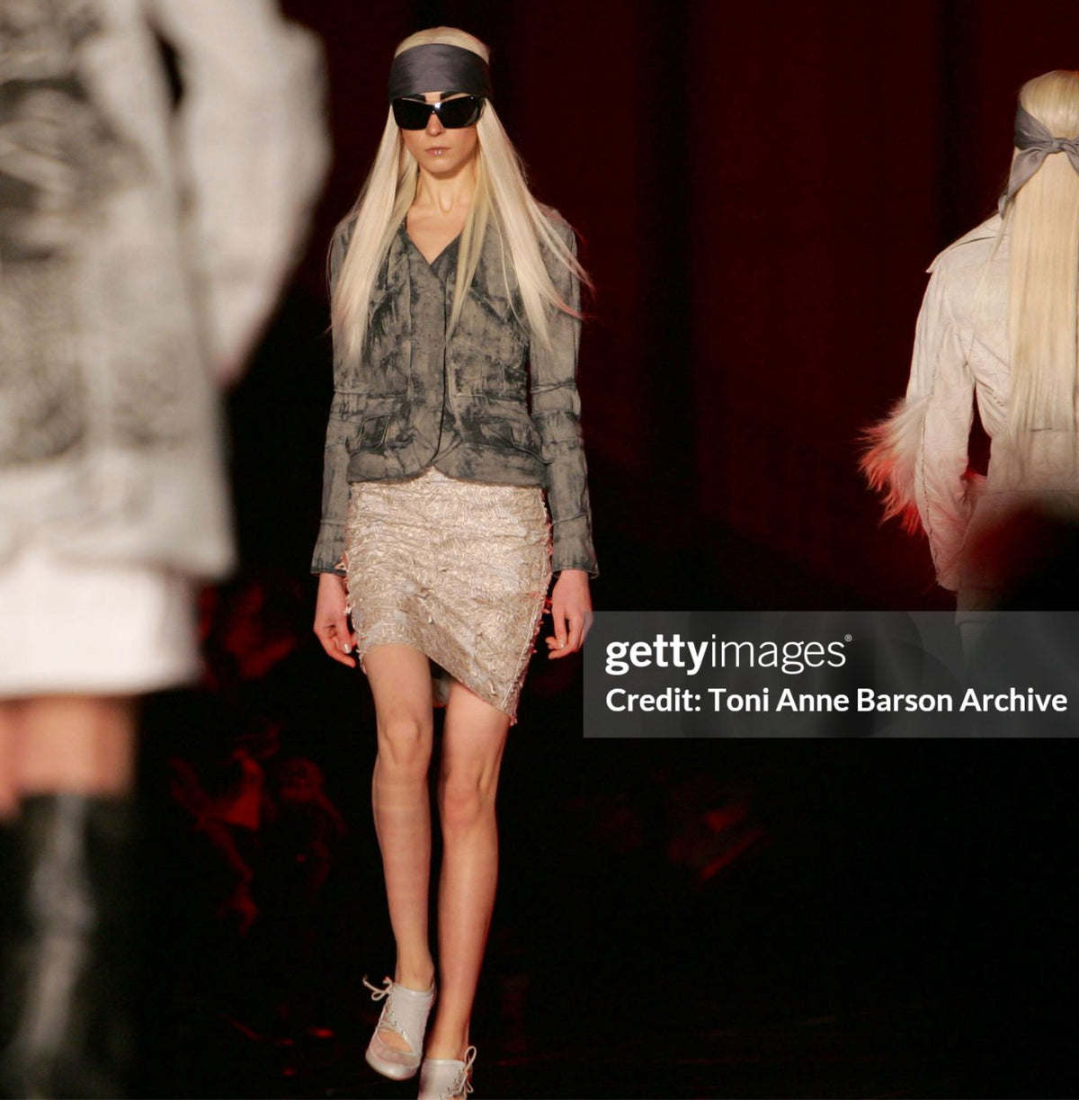 2006 Christian Dior by John Galliano Runway Painted Denim Jacket &amp; Pants w/ Tags