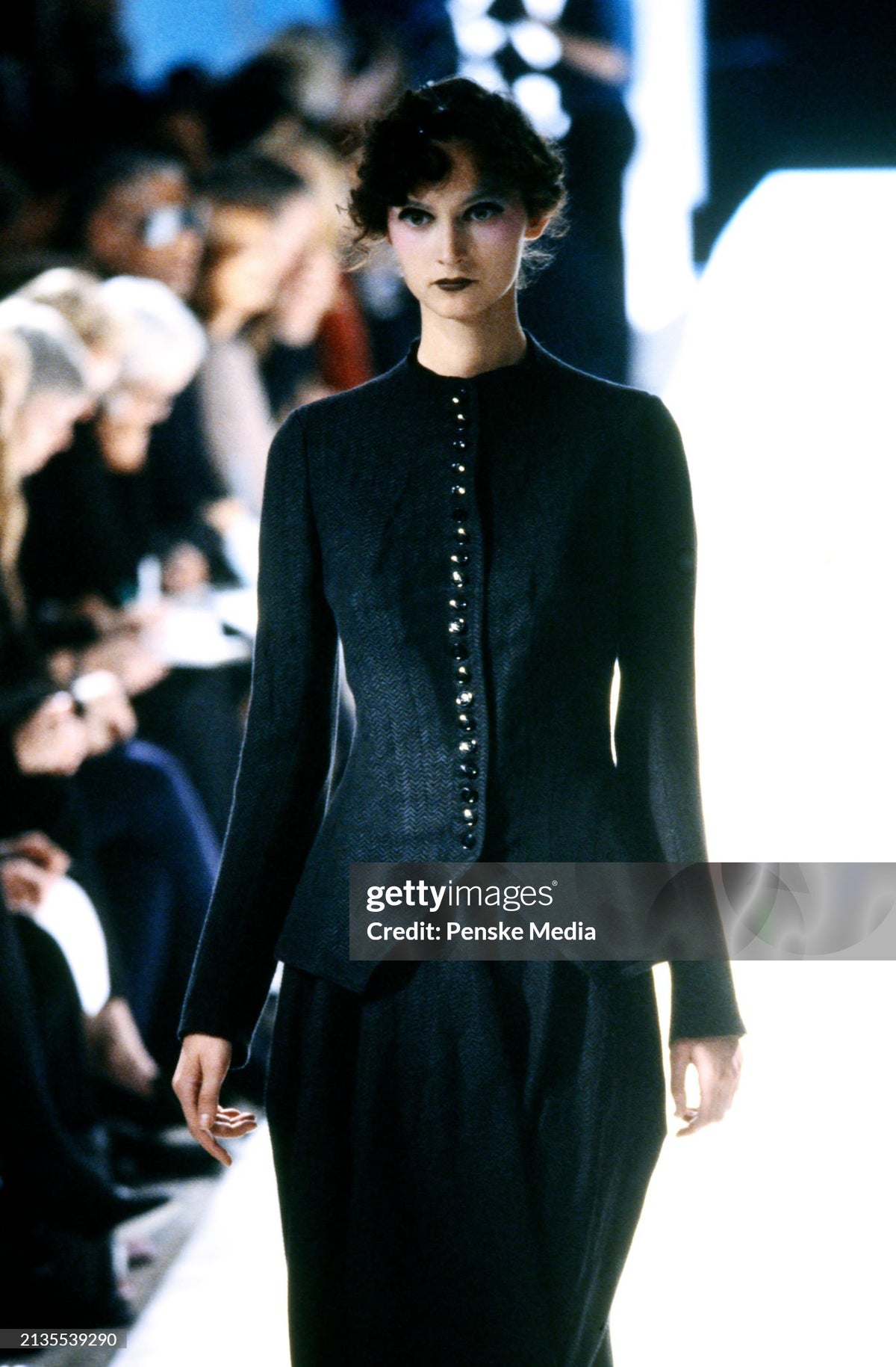 1998 Yohji Yamamoto Editorial Herringbone Button-Up Boned Jacket &amp; Maxi Skirt w/Tags