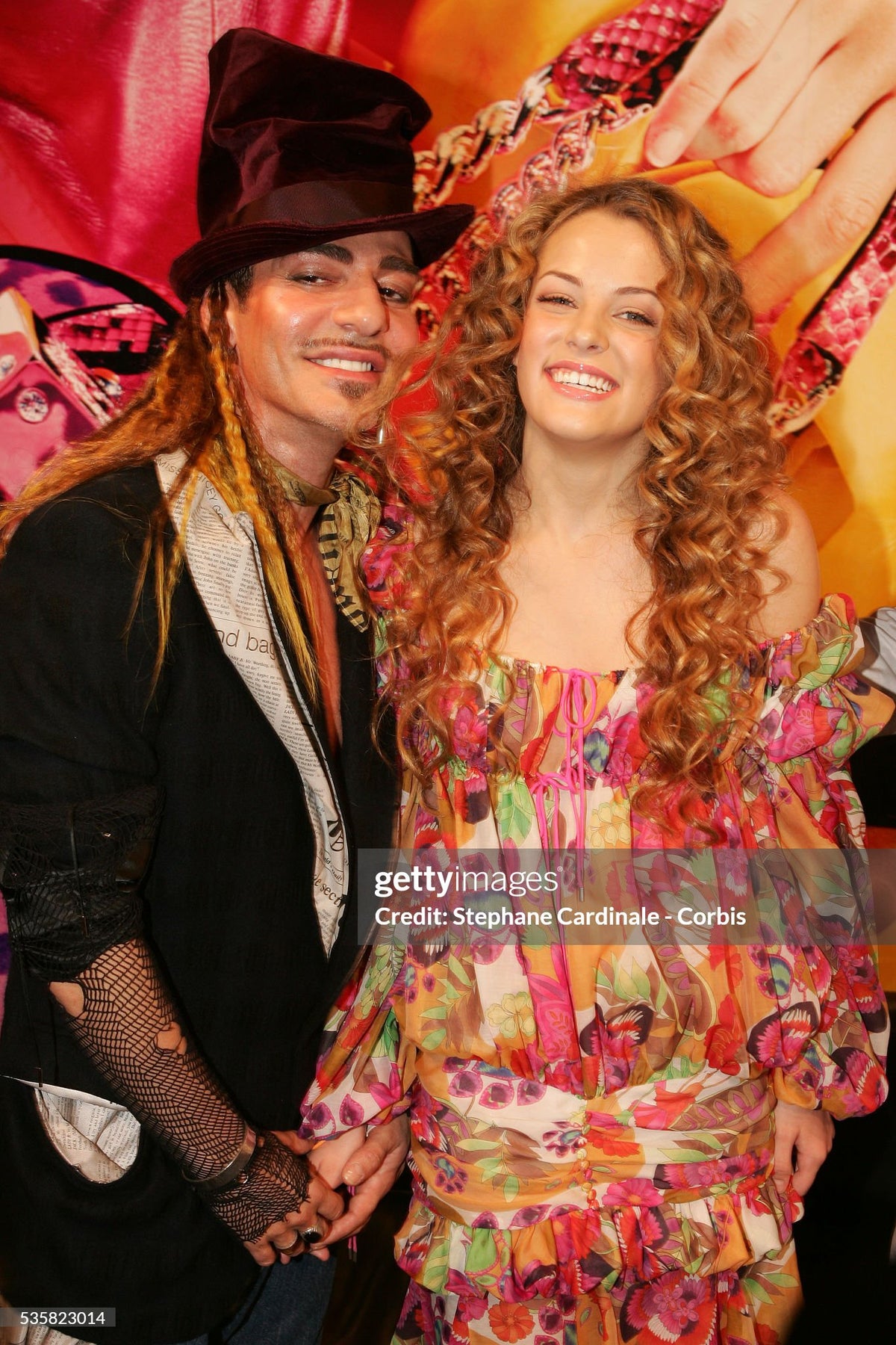 2005 Christian Dior by John Galliano Colorful Tie Dye Floral Silk Bias-Cut Dress