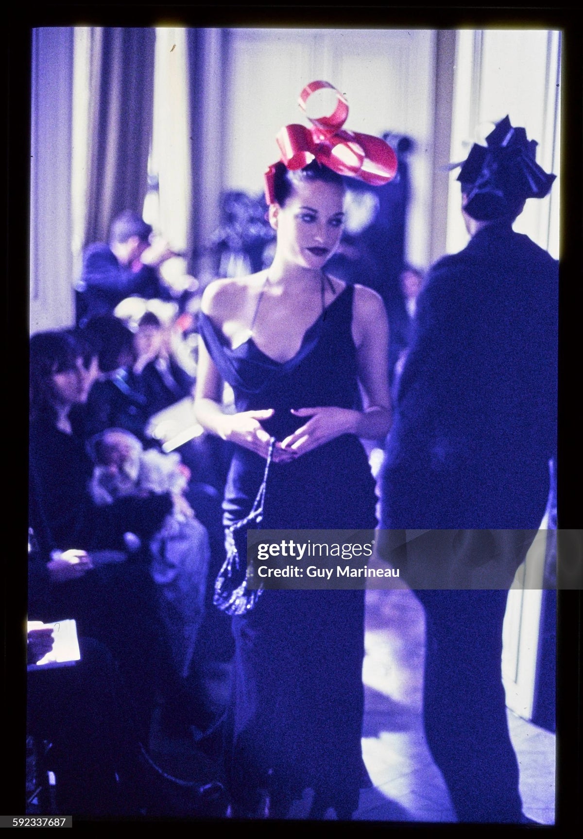 1994 John Galliano &#39;São Schlumberger&#39; Collection Ivory Off Shoulder Bias-Cut Gown