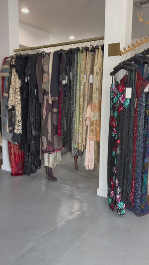 1998 Christian Dior by John Galliano 'In a Boudoir Mood' Ice-Blue Floral Silk Bias-Cut Gown