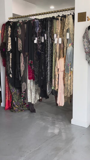 1984 Galanos Couture Crystal Beaded Black Silk Strapless Corset Hourglass Gown