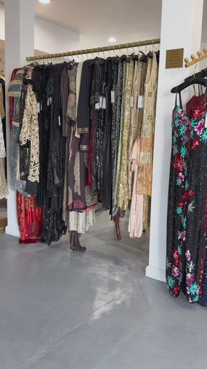 1994 Chanel by Karl Lagerfeld Cruise Collection Sheer Black Lace Ruffle-Trim Lingerie Gown