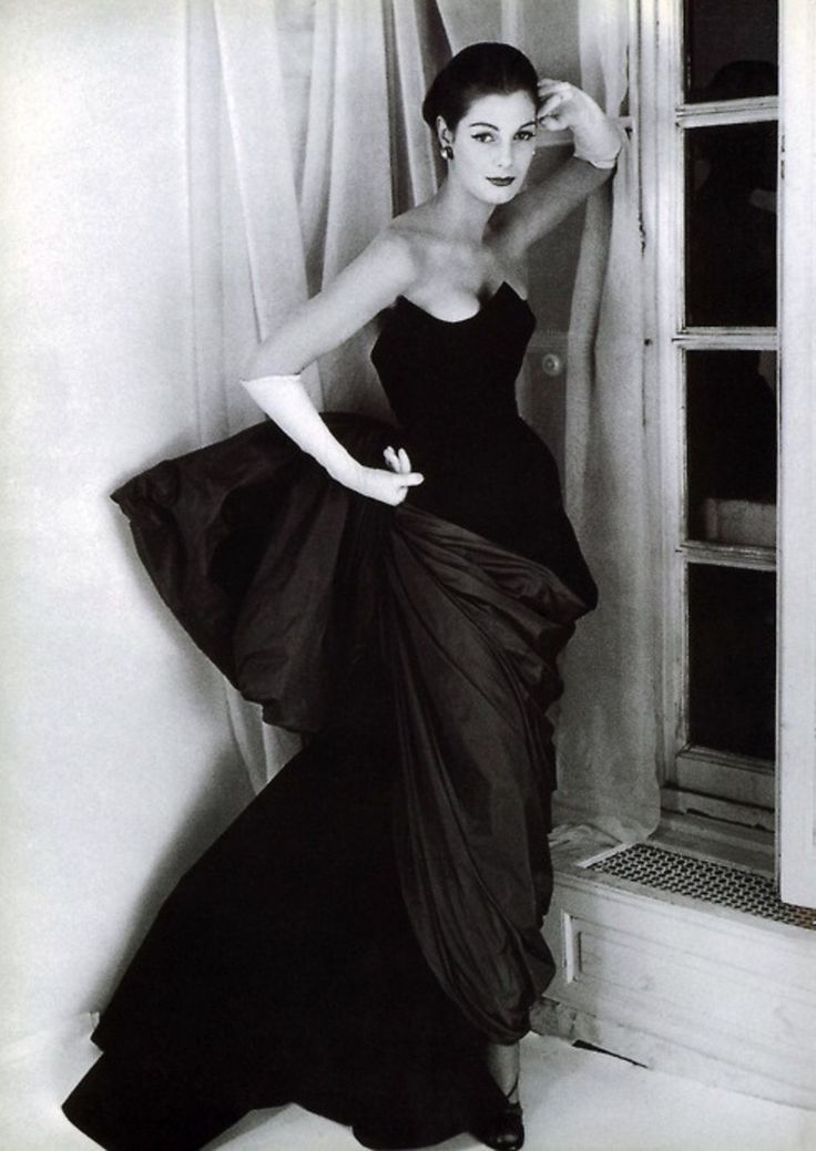 1950&#39;s Rosalie Macrini Couture Watercolor Floral Silk Sculptural Back-Bow Gown