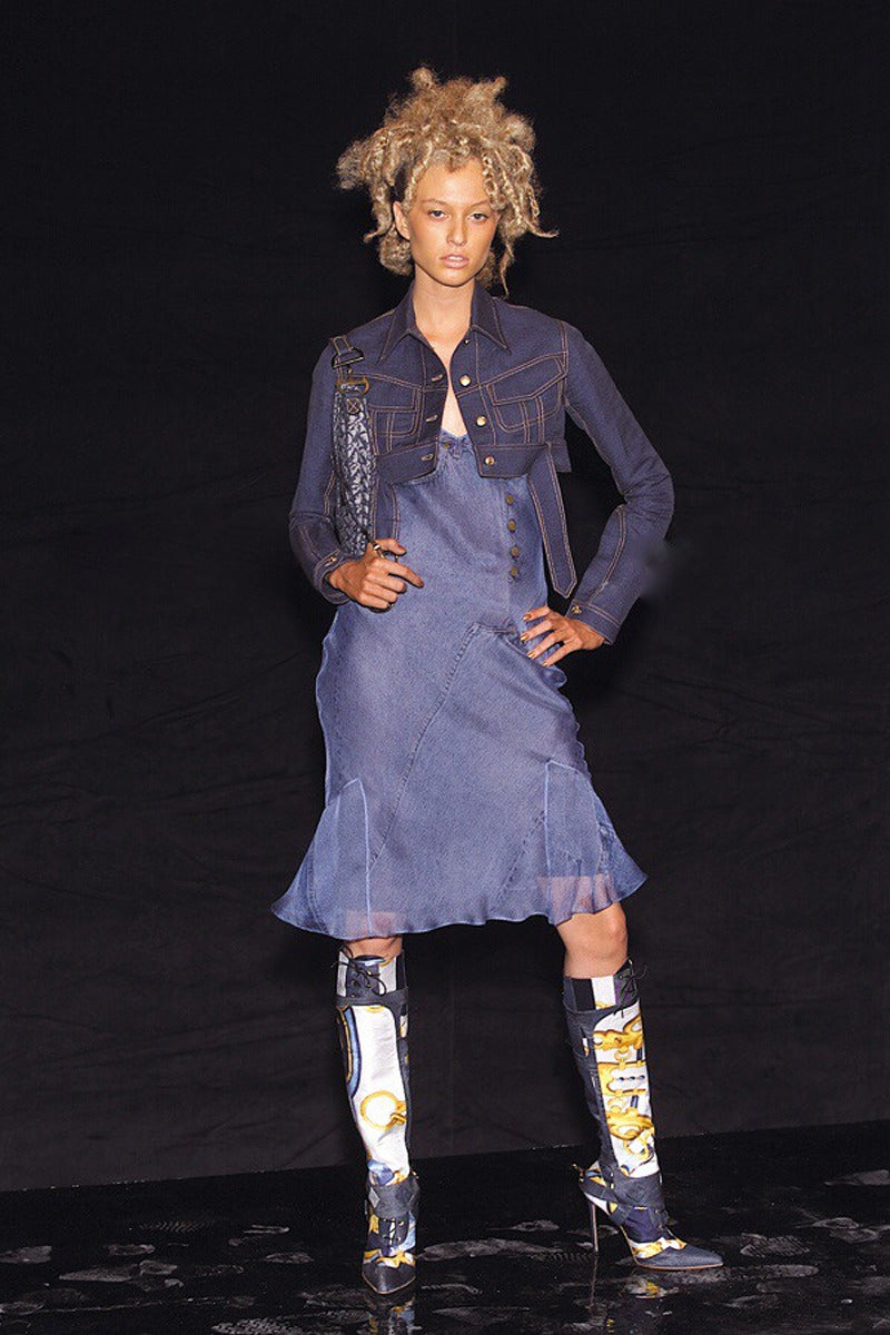 denim dior dress Denim In Dior Dress