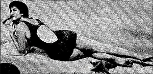 1959 Rudi Gernreich Museum-Held Black Wool Jersey Cut Out Swimsuit