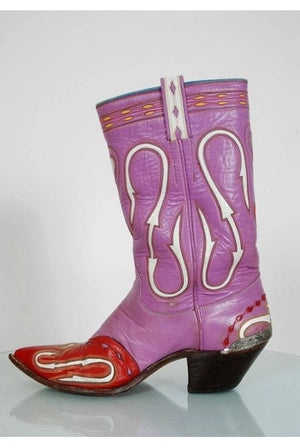 1950's Rare Nudie's Rodeo Tailor Novelty Hearts Leather Cowboy Boots