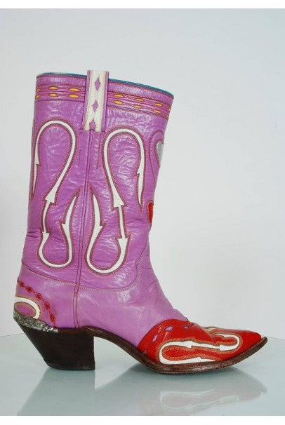 1950&#39;s Rare Nudie&#39;s Rodeo Tailor Novelty Hearts Leather Cowboy Boots
