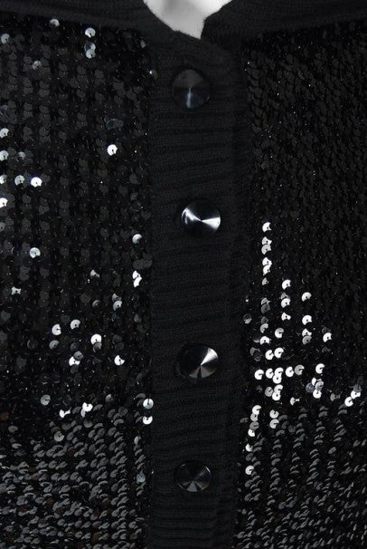 1974 Yves Saint Laurent Sequin Black Wool Sweater Le Smoking Tuxedo Pants Suit