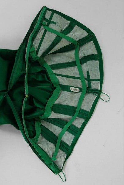 1991 Givenchy Haute-Couture Green Pink Satin Strapless Belted Jumpsuit &amp; Jacket