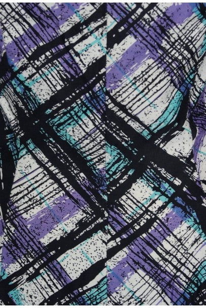 1950&#39;s Graphic Plaid Print Cotton Strapless Shelf-Bust Bustle Back Dress &amp; Shawl