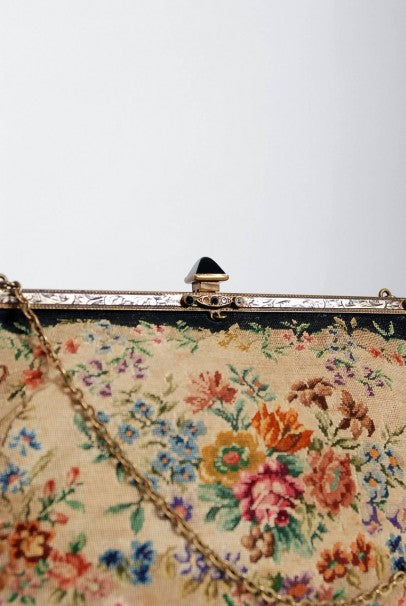 1954 Marilyn Monroe Owned Needlepoint Purse Worn for Marriage to Joe DiMaggio