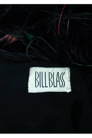1977 Bill Blass Couture Ostrich Feather Rainbow Cropped Bolero Jacket