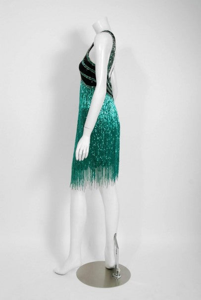 Teal Flapper Dress