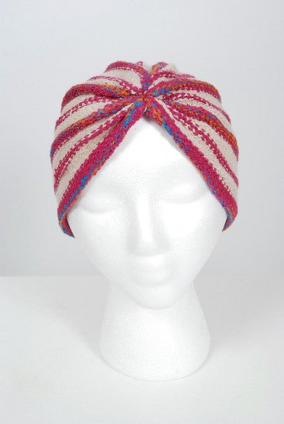 1970 Mary Farrin London Beige Raspberry Hand-Knit Tassel Halter 4-Piece Ensemble