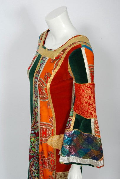 1969 Sant' Angelo Documented Colorful Patchwork Klimt
