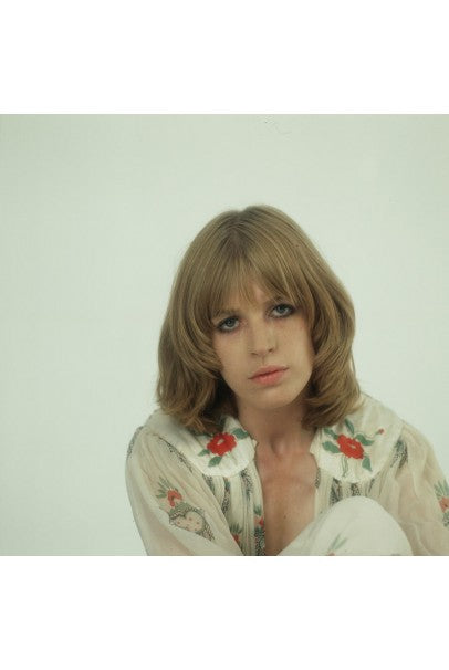 1973 Ossie Clark Couture Celia Birtwell Floral Print Tiered Silk Chiffon Dress