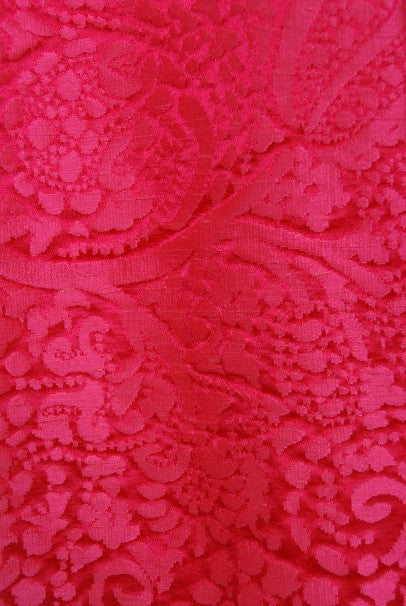 1962 Christian Dior Haute Couture Pink Textured Silk Dress &amp; Bow Jacket