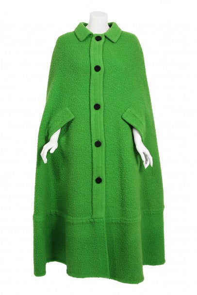1966 Christian Dior Haute-Couture Documented Green Wool Full