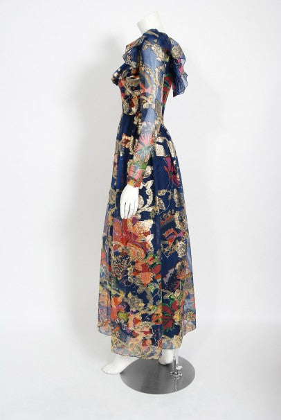 70s/80s Silk Oscar de la Renta Dress, Secretary Tie – Ian Drummond Vintage