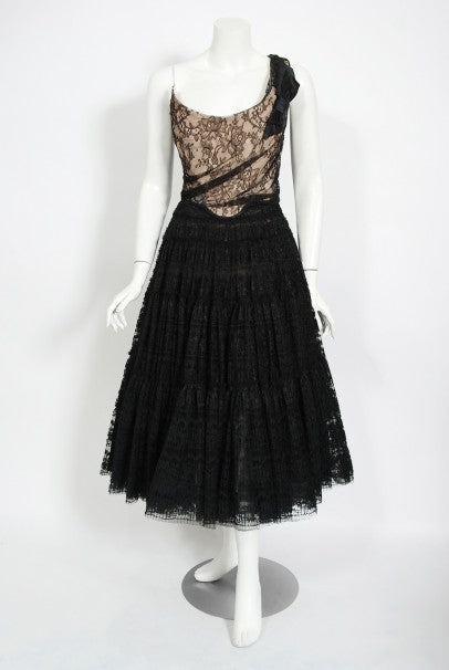 1990's Vivienne Westwood Lace Corset Bustier & Sheer Pleated