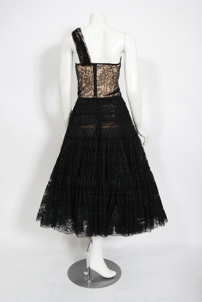 1990&#39;s Vivienne Westwood Lace Corset Bustier &amp; Sheer Pleated Skirt Set