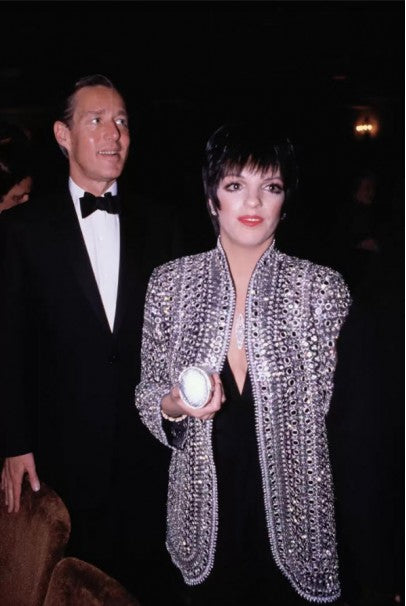 1979 Halston Couture Beaded Mirror Mini Dress &amp; Jacket Made For Liza Minnelli