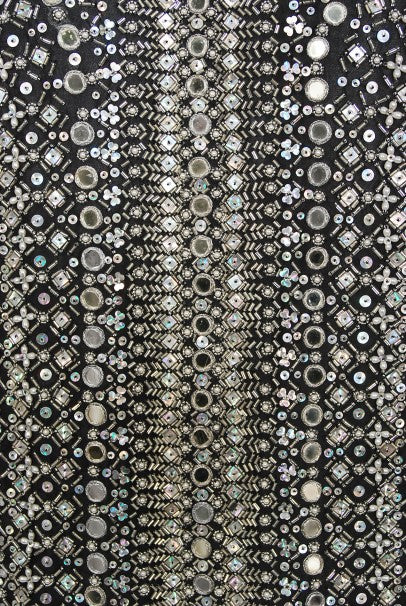 1979 Halston Couture Beaded Mirror Mini Dress &amp; Jacket Made For Liza Minnelli