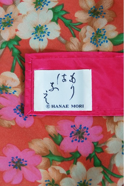 1969 Hanae Mori Couture Floral Silk-Chiffon Full Length Jacket &amp; Pants