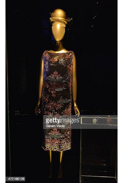 1920&#39;s Jean Patou Haute Couture Attributed Seafoam Beaded Chiffon Dress