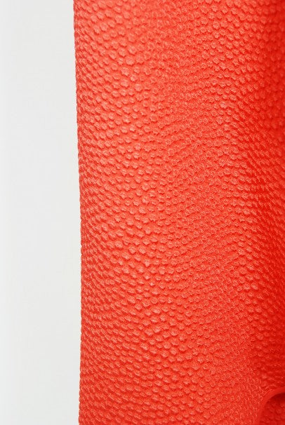 1970&#39;s Philippe Venet Couture Orange Textured Silk Draped Caftan Dress