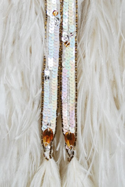 1978 Bob Mackie for Mitzi Gaynor Documented Sequin Feather Dance Costume