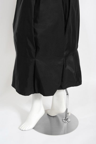 1950&#39;s Madame Grès Haute Couture Sculpted Silk Back-Bow Dress &amp; Jacket