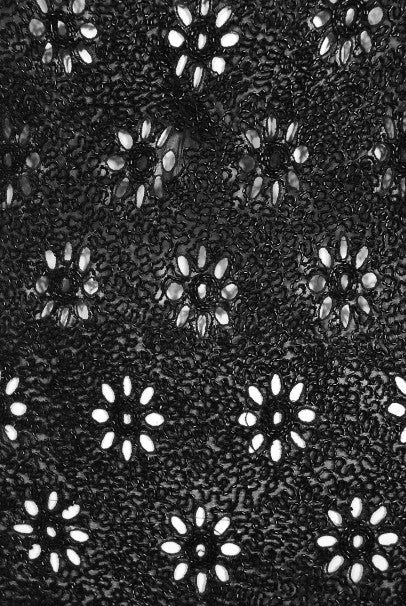 1930&#39;s French Couture Beaded Rhinestone Sheer Eyelet Silk Bias-Cut Gown