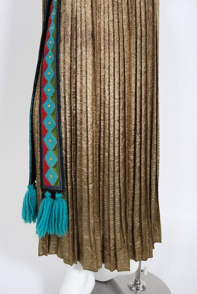 1951 Helen Rose Gold Lamé Egyptian &#39;The Great Caruso&#39; Film-Worn Dress