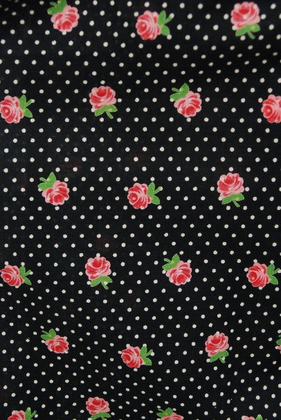 1970s Ossie Clark For Radley Floral Polka-Dot Deco Print Cotton Jumpsuit