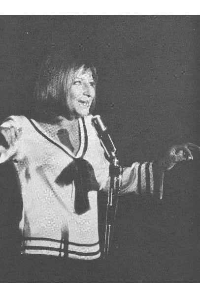 1963 Iconic Barbra Streisand Custom Couture Cream Black Sequin Silk Sailor Set