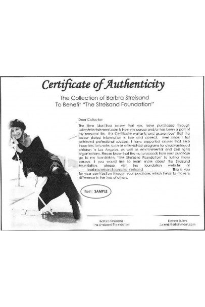 1963 Iconic Barbra Streisand Custom Couture Cream Black Sequin Silk Sailor Set