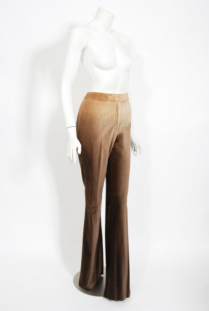 2001 Chloe by Stella McCartney Ombré Velvet Cropped Jacket Pants &amp; Boots