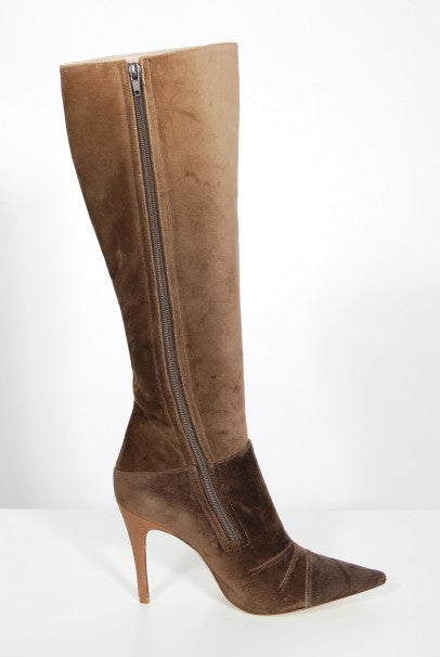 2001 Chloe by Stella McCartney Ombré Velvet Cropped Jacket Pants &amp; Boots