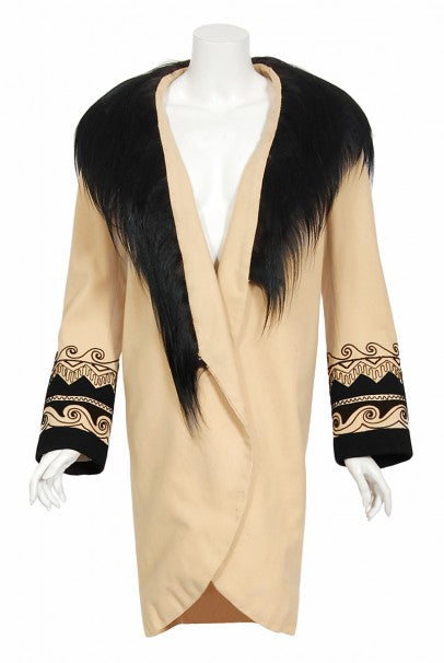 1952 Iconic &quot;Singin&#39; In The Rain&quot; Movie Worn Embroidered Taupe Wool Coat