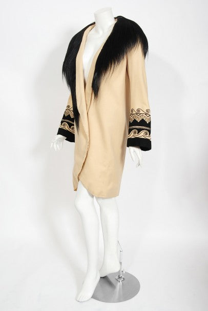 1952 Iconic &quot;Singin&#39; In The Rain&quot; Movie Worn Embroidered Taupe Wool Coat