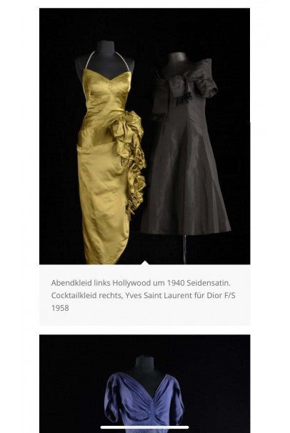 1940s Chartreuse Silk Halter Asymmetric Ruched Hourglass High-Slit Dre