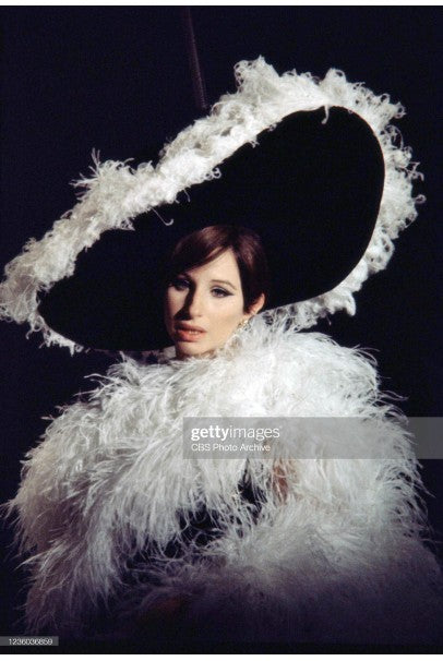 1967 Don Loper Couture For Barbra Streisand Black Hourglass Gown &amp; Hat