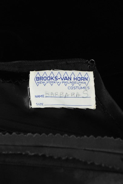 1967 Don Loper Couture For Barbra Streisand Black Hourglass Gown &amp; Hat