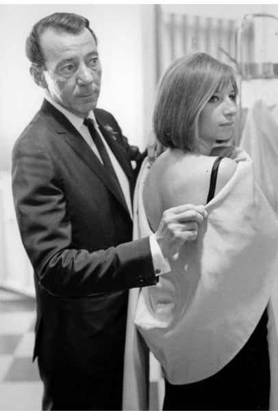 1967 Don Loper Couture For Barbra Streisand Black Hourglass Gown & Hat 1967 Don Loper Couture For Barbra Streisand Black Hourglass Gown & Hat