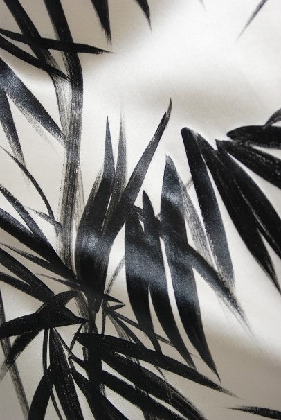 1999 Dolce &amp; Gabbana Runway Hand-Painted Bamboo Stretch Silk Gown