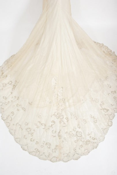 2003 Christian Dior by Galliano Haute Couture Beaded Lace Bias-Cut Gown