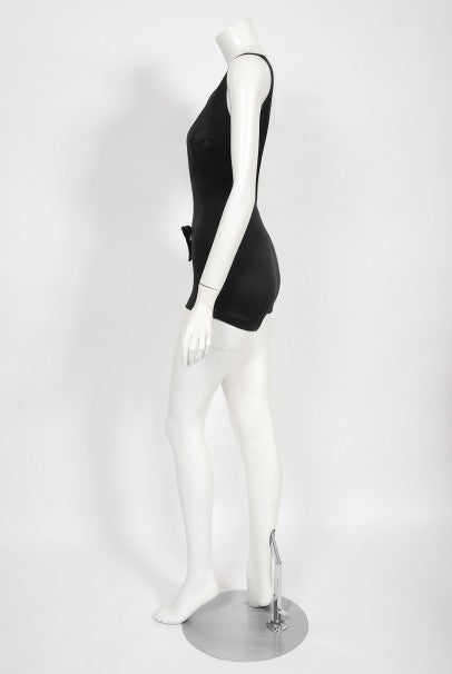 1964 Cole of California Documented Black Fishnet &#39;Scandal Suit&#39; Swimsuit