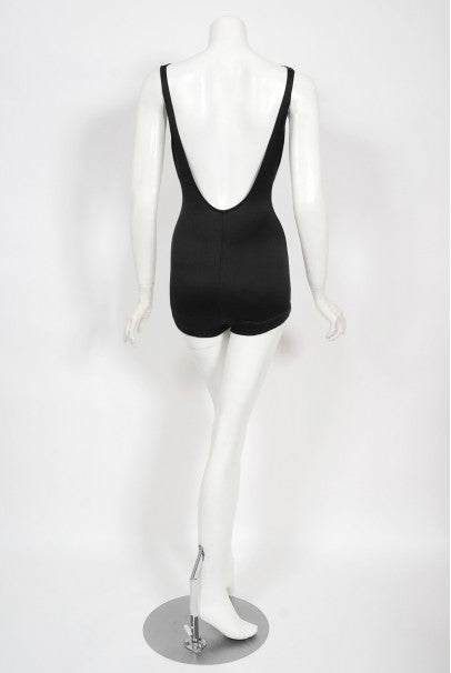 1964 Cole of California Documented Black Fishnet &#39;Scandal Suit&#39; Swimsuit
